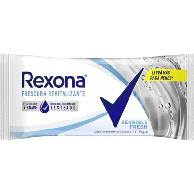 Jabón Líquido Rexona Sensible 3 x 120 g
