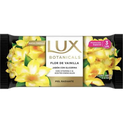 Jabón Líquido Lux Flor Vainilla 3 x 125 ml
