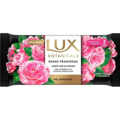 Jabón Líquido Lux Rosas Francesas 3 x 120 ml