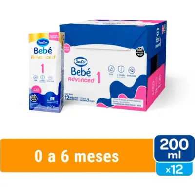Sancor Bebé 1 Advanced Brik 200 ml Pack x 12