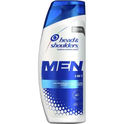 Shampoo 3 en 1 Head & Shoulders Men 650 ml