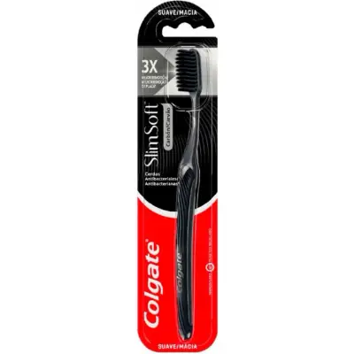 Cepillo de Dientes Colgate Carbón Slim Suave