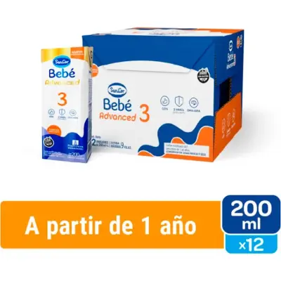 Leche Sancor Bebé 3 Avanzado Brik 200 ml