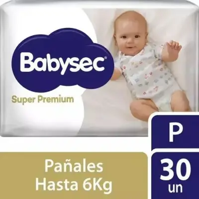Pañal Babysec Premium Talla P x30 unidades