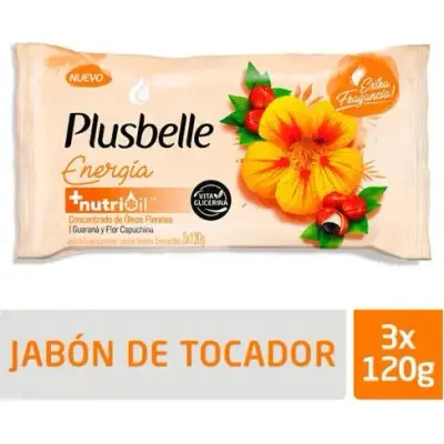Jabón Líquido Plusbelle Energía 3 x 120 ml