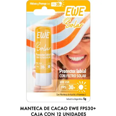 Protector Labial FPS 30 Ewe 12 unidades