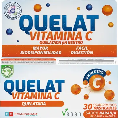 Quelat Vitamina C Quelato Masticable 30 comprimidos