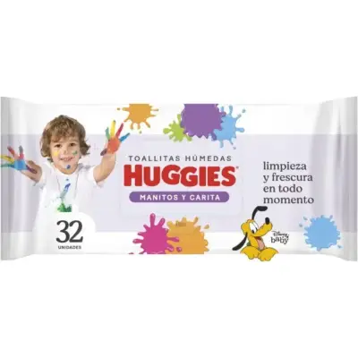Toallitas Húmedas Huggies Little Snugglers Manitas 32 unidades