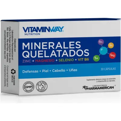Vitamin Way Minerals Quelado Cápsulas 30 unidades