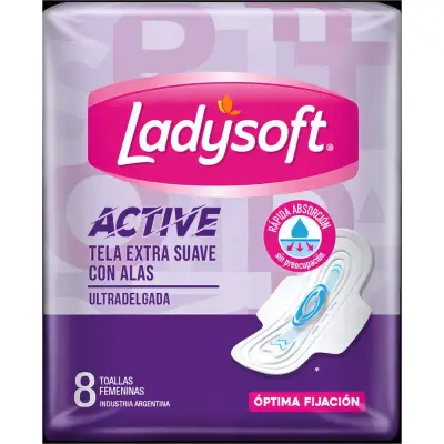Pañal Ladysoft Toallit Active Uso Diario x8