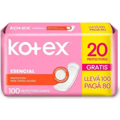 Protector Diario Kotex Esencial x100