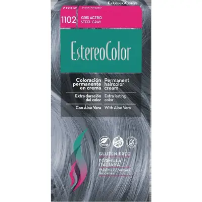 Tintura Capilar Estereocolor Kit 1102 Gris