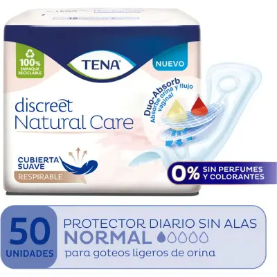 Pañal Tena Protect Discreet Sin Alas x50