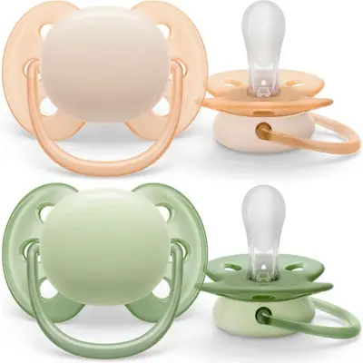 Chupetes Avent 0-6 Meses Ultrablandos Pack x2