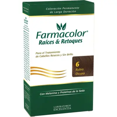 Tintura Capilar Farmacolor Raíces Retoque Tono 6