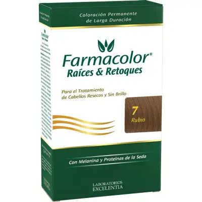 Tintura Capilar Farmacolor Raíces Tono 7