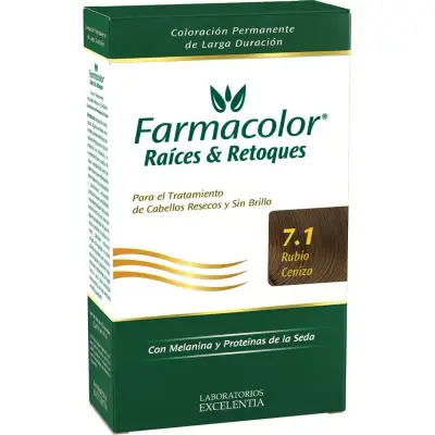 Tintura Capilar Farmacolor Raíces Tono 7.1
