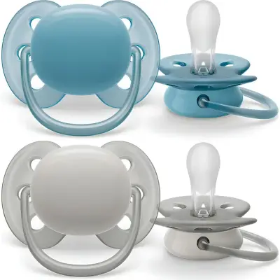 Chupete Avent 6-18 Meses Azul Pack x2