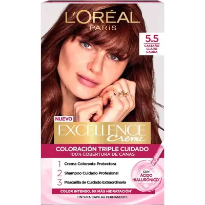 Tintura Capilar Excellence Crème Tono 5.5 Castaño Claro