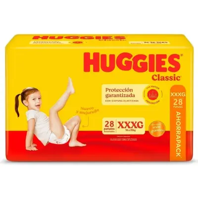 Pañal Huggies Classic Talla XXXG x28