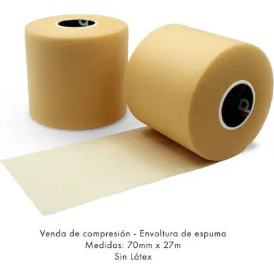 Venda Elástica Beige 70 mm x 27 m