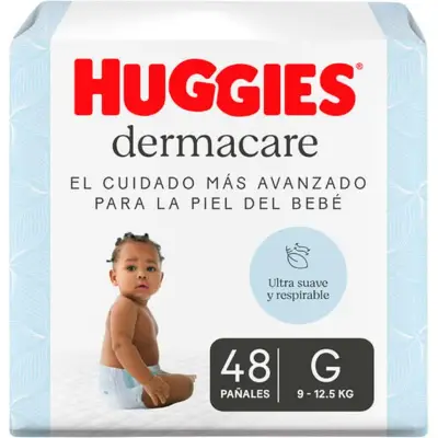 Pañal Huggies DermaCare Talla G 48 unidades