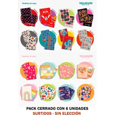 Cuaderno Tripulante 16x21 cm Tapa Blanda