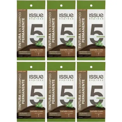 Shampoo Express Castañas Claras 6 Sobres