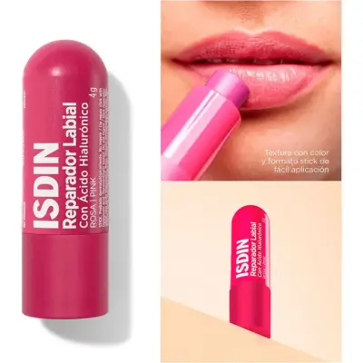 Labial Reparador Isdin Stick Rosa 4 g