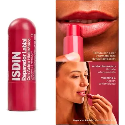 Labial Reparador Isdin Granat 4 g