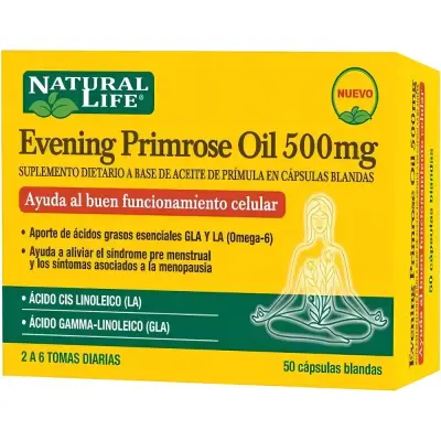 Suplemento Dietario Natural Life Primrose Oil 500 mg