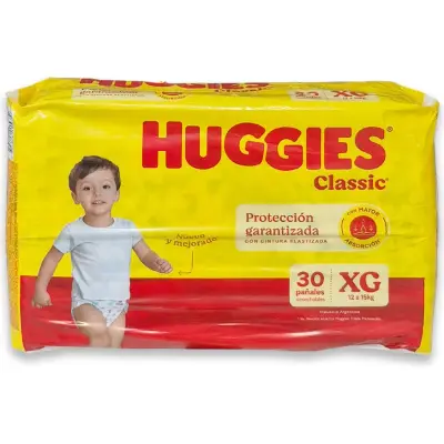 Pañal Huggies Classic XG x30