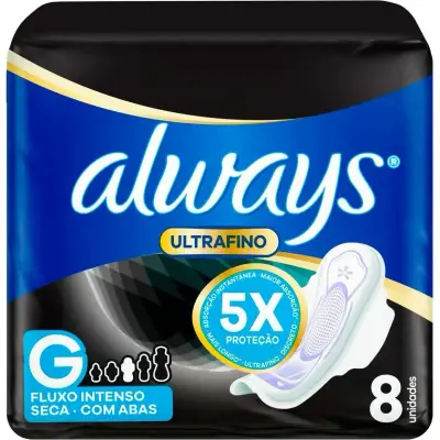Pañal Always Ultra Fino Nocturno con Alas Talla Mediana