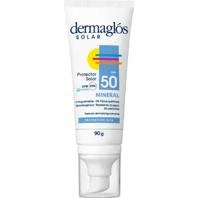 Protector Solar Dermaglos FPS 50 Mineral 90 ml