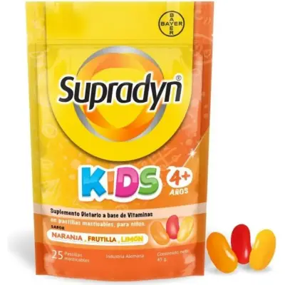 Suplemento Dietario Supradyn Kids Masticable x25 Sobres