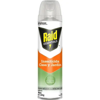 Insecticida Raid Essential Casa y Jardín 360 ml