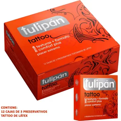 Tulipán Pre Tattoo Pack 12 x 3