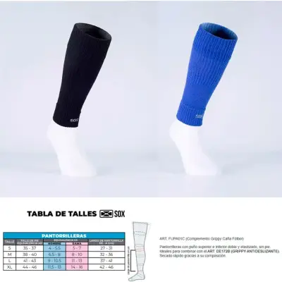 Pantorrillera de Fútbol Talla L