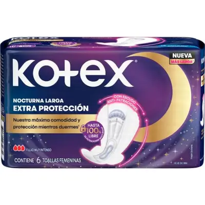 Pañal Kotex Tofe Nocturno 3D x 6 Unidades