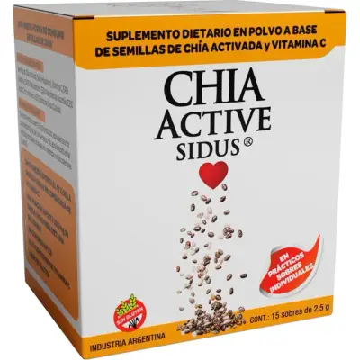 Chia Active Sobres Suplemento Dietario 15 x 2.5 g