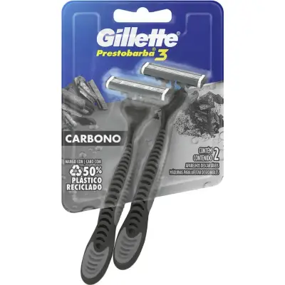 Prestobarba 3 Carbono Pack x 2
