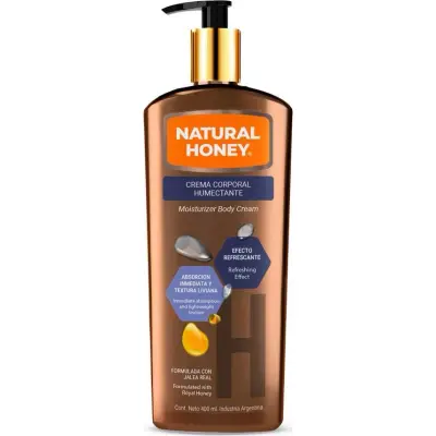Crema Corporal Natural Honey Refrescante 400 ml