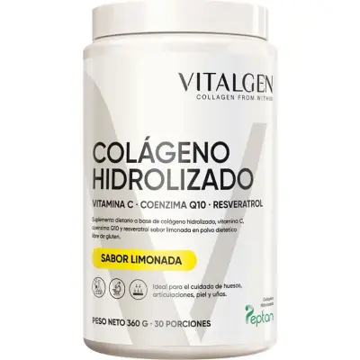 Colágeno Hidrolizado Vitalgen Limón 360 g