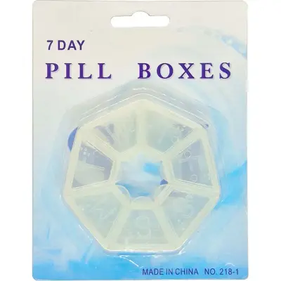Pastillero Hexagonal Sin Marca