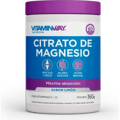 Vitamin Way Citrato de Magnesio Polvo 360 g