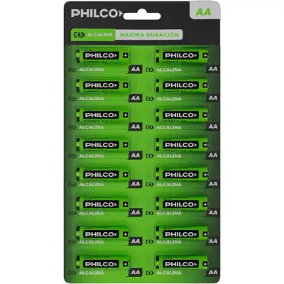 Pilas Alcalinas AA Philco Pack X16