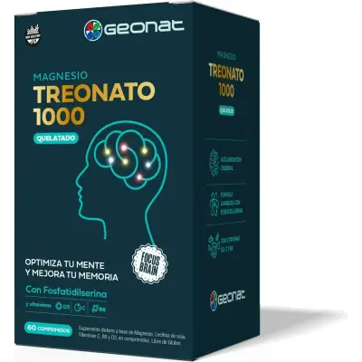 Magnesio Treonato Geonat 1000 mg x 60 cápsulas