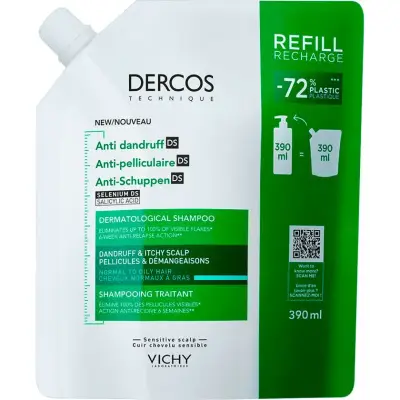 Shampoo Anticaspa Dercos Anticaspa Refrescante 400 ml