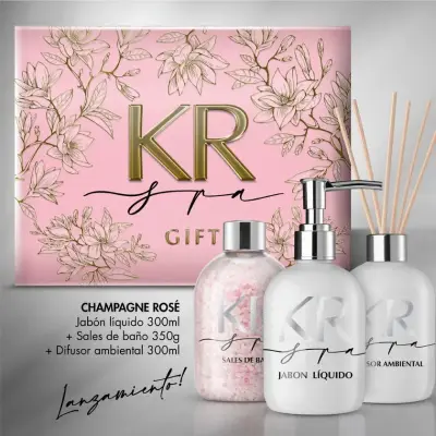 Trío Spa Gift Champagne Rosé