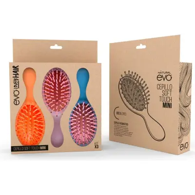 Kit Cepillos EVO Naranja + Lila + Celeste